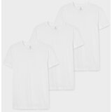 CA Muška majica na kratak rukav, Obična, Skinny Fit, Set od 3, Bela | ePonuda.com