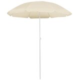  Vrtni suncobran s čeličnim stupom 180 cm boja pijeska | shoptok.hr