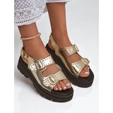 Resti Women's Thick Sole Sandals with Rhinestones Rocky Chic | Shoptok.si