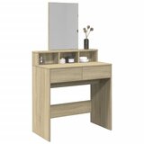  The Living Store Toaletna mizica z ogledalom sonoma hrast 80x41x144,5 cm - Toaletna Mizica, (21496011) Cene