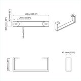  Noge namještaja 12 pcs Crna 596 x 40,5 x 100 mm Željezo | shoptok.hr