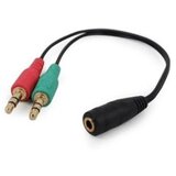 Gembird audio adapter za slušalice 2×3,5mm 3pin to 1x 3,5 mm 4pin (mic/slušalice), CCA-418 | Eponuda.ba