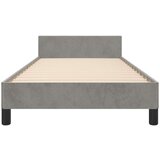  Okvir za krevet s uzglavljem svjetlosivi 80 x 200 cm baršunasti | shoptok.hr
