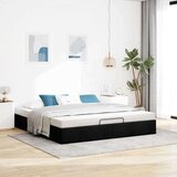 vidaXL Otomanski okvir kreveta bez madraca crni 200x200 cm od tkanine | shoptok.hr