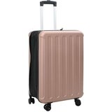 vidaXL Zložljiv kovček iz trde lupine 24'' Roza zlata 43x27x66 cm ABS | Shoptok.si