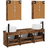  Set ormarića za kupaonicu 5 kom. Staro drvo Konstruirano drvo | shoptok.hr