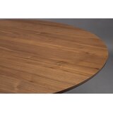 Dutchbone Okrogla jedilna miza z mizno ploščo v orehovem dekorju ø 120 cm Barlet – | Shoptok.si