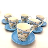 Sigma porcelanski set za kafu 6/1 plavi N2106B Cene