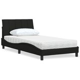  Krevet s madracem Hanko crni od tkanine | shoptok.hr