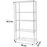 XXXL Regal Meran 2, Kovina, Kromirano | Shoptok.si