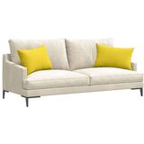 vidaXL Blazine za kavč 2 pcs Svetlo rumena 60 x 40 cm blago | Shoptok.si