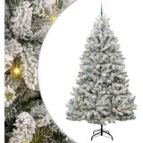 vidaXL Umestno božično drevo Zelena in Bela 270 cm PVC in kovina | Shoptok.si