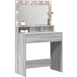  Toaletni stol s LED svjetlima - Siva Sonoma 79x41x135 cm | shoptok.hr