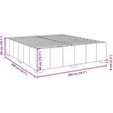 vidaXL Okvir za krevet bez madraca tamnosivi 200x200 cm od tkanine | shoptok.hr