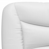  Krevet s madracem Hvar bijelo-crni 90 x 200 cm od umjetne kože | shoptok.hr