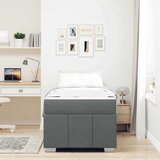  Krevetna konstrukcija Tamno siva 120 x 190 cm tkanina | shoptok.hr