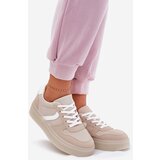 EVENTO Boto Low Women's Platform Sneakers Beige Telmira | shoptok.hr