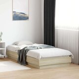  Posteljni okvir z LED lučkami sonoma hrast 75x190 cm | Shoptok.si