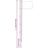  Ukrajinska zastava i jarbol 6,23 m aluminijska | shoptok.hr