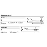 Faro 33816WT1S-LED prigušiva ventilator PUNT M 18W/230V CCT Ø 132 cm bež/bela WT+DO | Eponuda.com