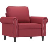  Fotelja crvena boja vina 60 cm od umjetne kože | shoptok.hr