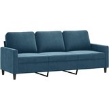  2-dijelni set sofa s jastucima plavi baršunasti | Eponuda.ba