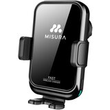 Misura MA04 - Nosilec za telefon v avtomobilu z brezžičnim polnjenjem QC3.0 BLACK, (21656932) Cene