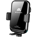 MA04 - Nosilec za telefon v avtomobilu z brezžičnim polnjenjem QC3.0 BLACK, (21656932)