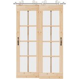 vidaXL Oprema za drsna vrata 183 cm nerjaveče jeklo srebrne barve | Shoptok.si