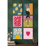 WALLXPERT Art6Cnvset2-2030 Multicolor Decorative Canvas Painting (6 Pieces) | Eponuda.com