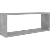 vidaXL Stenske police kockaste 2 kosa betonsko sive 60x15x23 cm | Shoptok.si
