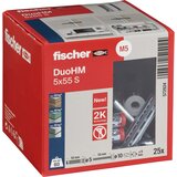 Fischer Vložek za vdolbine DuoHM 5x55 S TX (Ø x Do: 10 x 55 mm, Najlon, 25 kos, M 5) | Shoptok.si