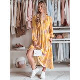 DStreet Sukienka one size midi w kwiatki LILOVIE żółta | shoptok.hr