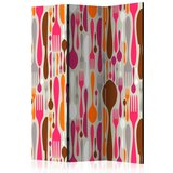  Paravan u 3 dijela - Cutlery - pink and violet [Room Dividers] 135x172 Cijene