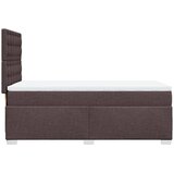  Krevet s oprugama i madracem tamnosmeđi 90 x 190 cm od tkanine | shoptok.hr