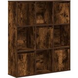 vidaXL Knjižna omara dimljeni hrast 89x24x101,5 cm inženirski les | Shoptok.si