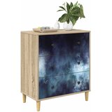  Komoda RAALTE Plavi mramorni uzorak 66 x 36,5 x 75 cm Sonoma | shoptok.hr