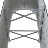  Povišena vrtna gredica od pocinčanog čelika 114 x 40 x 68 cm sivi | shoptok.hr