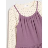 Sinsay Pamučna majica dugih rukava s cvjetnim uzorkom i ušivenim peplum topom | shoptok.hr