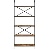 vidaXL Knjižna polica Dimljeni hrast 80 x 30 x 183 cm Konstruiran les | Shoptok.si
