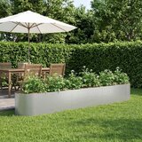  Povišeni vrtni krevet Pocinčani čelik 300 x 40 x 40 cm Čelik Cijene