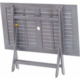  Sklopivi vrtni stol 120 x 70 x 75 cm masivno bagremovo drvo | shoptok.hr