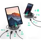 Icybox IB-TH100-DK rotirajući držač za tablet ili telefon s USB-C priključkom | shoptok.hr