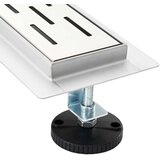  362-stopinjski odtočni pokrov z vodilnim dizajnom srebrna 80 cm, (5000112448) | Shoptok.si