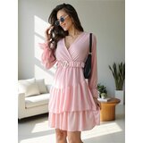 Resti Women's mini dress with ruffles and wrap neckline | shoptok.hr