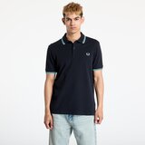 Fred Perry Twin Tipped Polo Shirt Navy/Mint Blue Plava | shoptok.hr