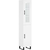  Visoka omara bela 34,5x34x180 cm inženirski les, (20819380) | Shoptok.si