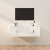vidaXL Zidni TV ormarići 2 kom visoki sjaj bijeli 57 x 34 5 x 40 cm Cijene