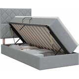  Krevet s madracem i skladištem Svjetlosiva 90 x 190 cm tkanina | shoptok.hr