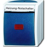 Busch-Jaeger Varnostno stikalo za ogrevanje za površinsko montažo, z napisno tablico 2601/6 SKWNH-53, (20859318) | Shoptok.si